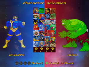 Marvel Tribute Game v3.0 Characters