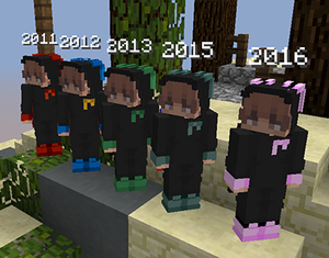  Minecon Cape all Years matching Skins（スキンズ）