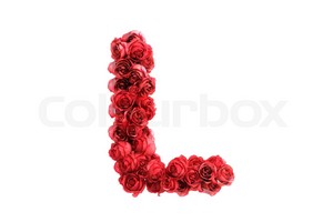 Red Roses Letter L