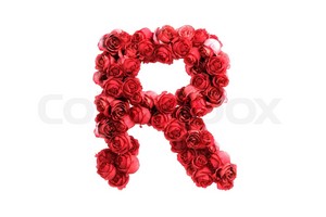  Red Roses Letter R