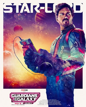  Star-Lord aka Peter Quill | Guardians of the Galaxy Vol. 3 | Promotional poster