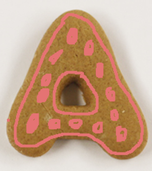  The Letter A Gingerbread 饼干