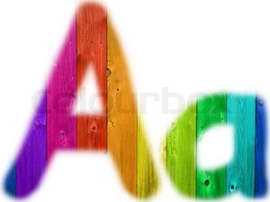  The Letter A arco iris Background