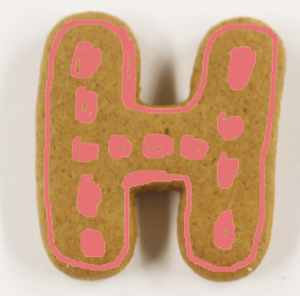 The Letter H Gingerbread Cookies
