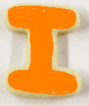  The Letter I Sugar cookies