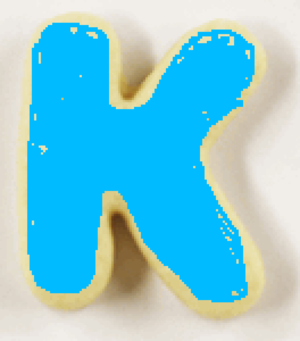  The Letter K Sugar biscuits, cookies