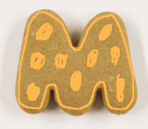 The Letter M Gingerbread Cookies