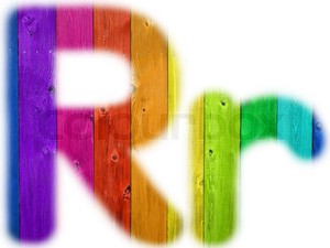  The Letter R regenboog Background