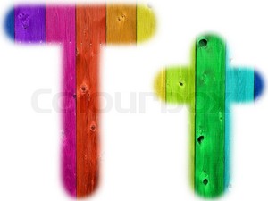  The Letter T arco iris Background