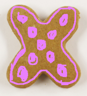  The Letter X Gingerbread cookies, biskut