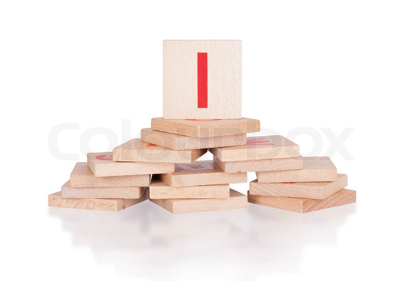 Wooden Blocks On Letter L