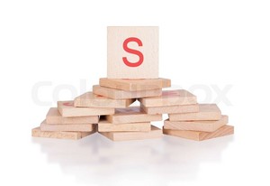  Wooden Blocks On Letter S