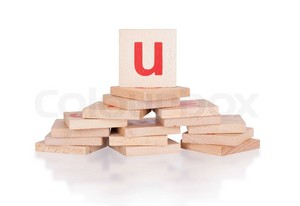  Wooden Blocks On Letter U