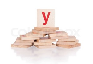  Wooden Blocks On Letter Y