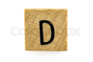  Wooden Blocks With Letters D
