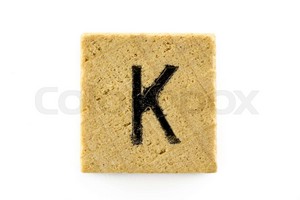 Wooden Blocks With Letters K
