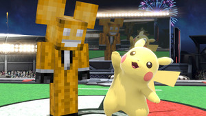  deadmau5 and Pikachu in Minecrat