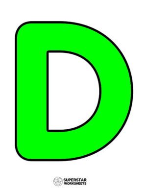  Alphabet Uppercase D
