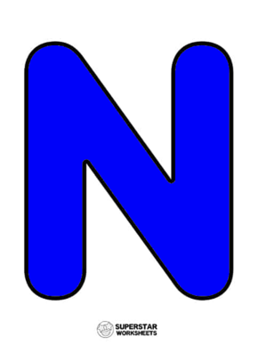  Alphabet Uppercase N