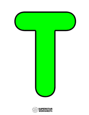 Alphabet Uppercase T