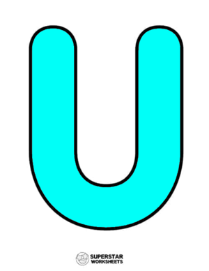  Alphabet Uppercase U