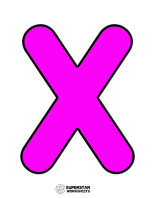  Alphabet Uppercase X