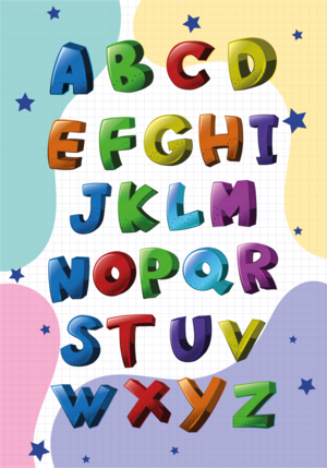  Alphabet poster