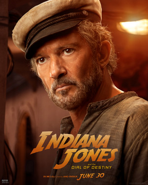 Antonio Banderas as Renaldo | Indiana Jones and the Dial of Destiny | Character Poster