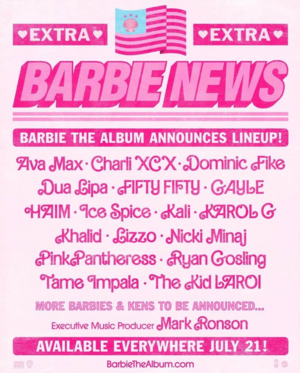Barbie: The Album Announces Lineup!