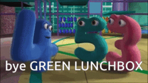  Bye Green Lunchbox Numberjacks GIF - Bye Green Lunchbox