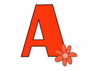  फूल Letter A