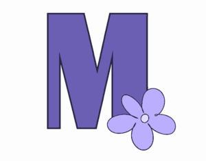 цветок Letter M