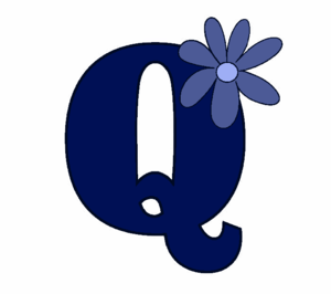 Flower Letter Q