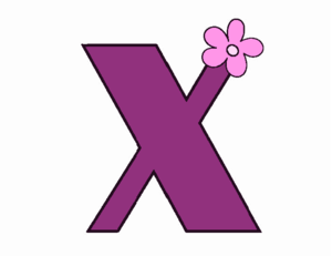 fleur Letter X