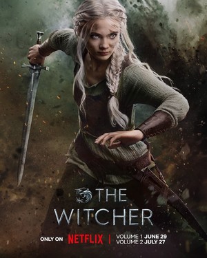  Freya Allan as Ciri 🐺⚔️ | The Witcher | Season Three | Promotional poster