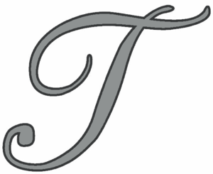  Graphïc Letter T