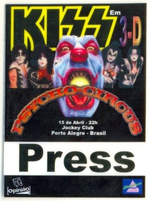  Kiss poster ~Porto Alegre, Brazil...April 15, 1999 (Psycho Circus Tour)