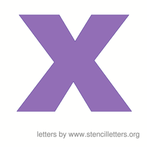  Large Bïg Letters X