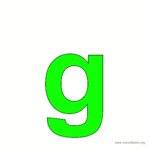  Lowercase Arïal Letter G