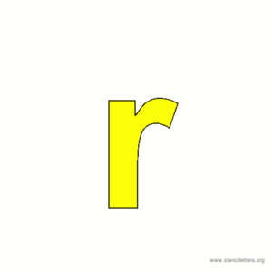  Lowercase Arïal Letter R