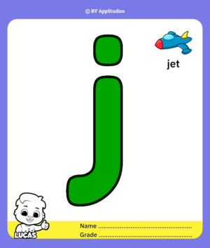  Lowercase Colorïng Page For Letter J
