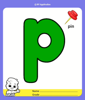 Lowercase Colorïng Page For Letter P