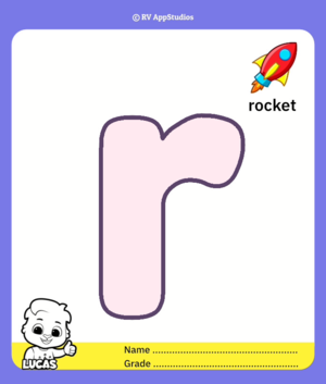  Lowercase Colorïng Page For Letter R