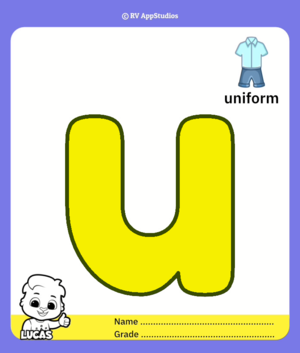  Lowercase Colorïng Page For Letter U