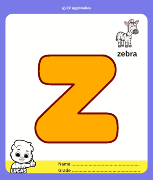  Lowercase Colorïng Page For Letter Z