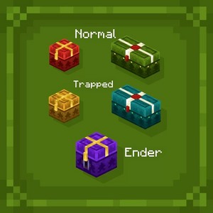  Minecraft（マインクラフト） クリスマス chest all variant textures