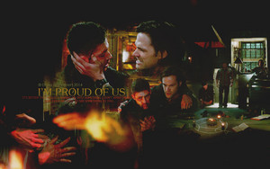  Sam & Dean karatasi la kupamba ukuta - I'm Proud Of Us