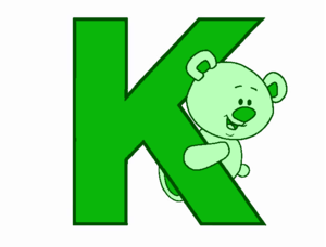  Teddy ours Letter K