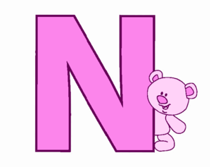 Teddy Bear Letter N