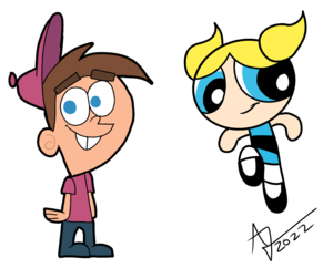  Timmy Turner and Bubbles by AlexisJ153984